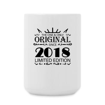 2018 - Year of construction 2018 - Vintage 2018 - Large Mug 440 ml - white - Front