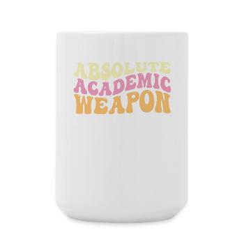 Studenten Absolute Academic Weapon - Große Tasse 440 ml - Weiß - Vorne