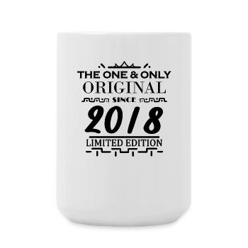 2018 - Year of construction 2018 - Vintage 2018 - Large Mug 440 ml - white - Front