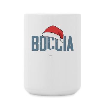 Joueur de boccia Père Noël Boules Boccia - Grande tasse 440 ml - blanc - Devant