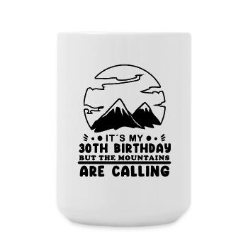 Mountain Wanderer 30e anniversaire 30 ans cadeau - Grande tasse 440 ml - blanc - Devant