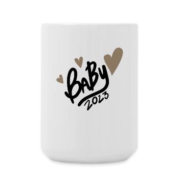 Baby 2023 - Geburt Schwanger 2023 Schwangerschaft - Große Tasse 440 ml - Weiß - Vorne