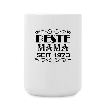 Beste Mama seit 1973 - Große Tasse 440 ml - Weiß - Vorne