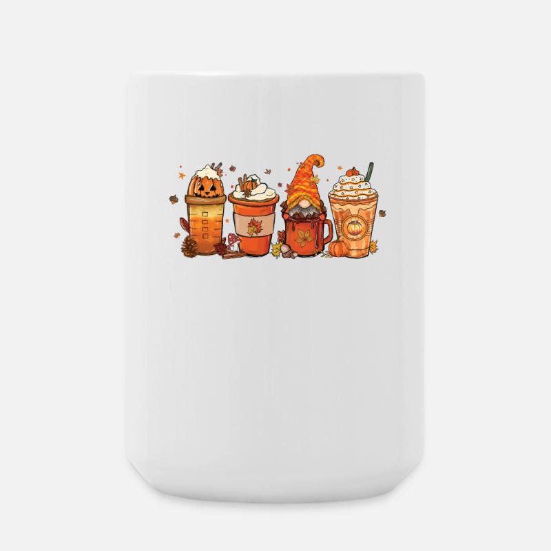 Herbst-dankeschön-tasse Mit Heißer Schokolade - Große Tasse 440 ml - Weiß