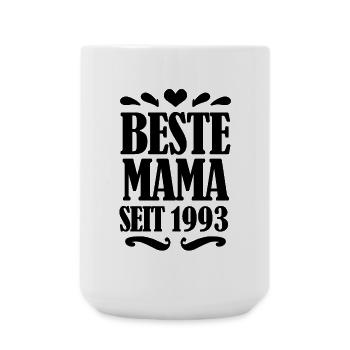 Beste Mama seit 1993 - Große Tasse 440 ml - Weiß - Vorne
