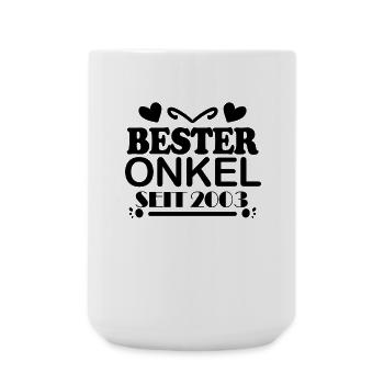 Bester Onkel seit 2003 - Große Tasse 440 ml - Weiß - Vorne