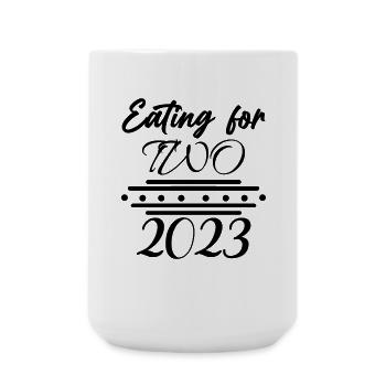 Twins Pregnant Pregnancy Birth - Large Mug 440 ml - white - Front