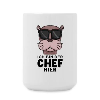 Cool Robbe Chef Spruch - Große Tasse 440 ml - Weiß - Vorne