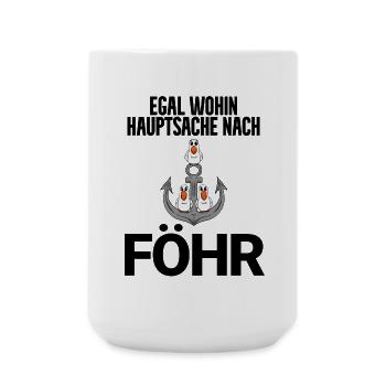Nordsee Föhr - Große Tasse 440 ml - Weiß - Vorne