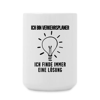 Verkehrsplaner Geschenk - Große Tasse 440 ml - Weiß - Vorne