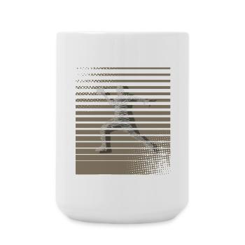 Handball Handballeur - Grande tasse 440 ml - blanc - Devant