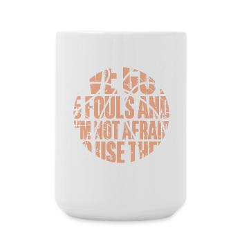 Basketball basketball players - Large Mug 440 ml - white - Front