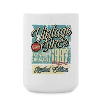 1997 Anniversaire vintage vintage rétro legend - Grande tasse 440 ml - blanc - Devant