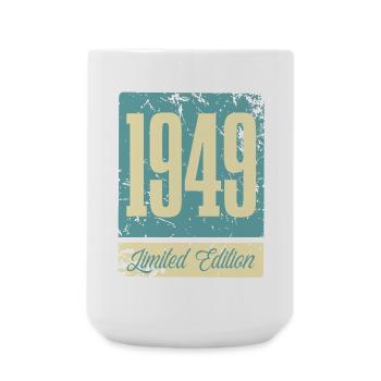 1949 Naissance Anniversaire Année de naissance - Grande tasse 440 ml - blanc - Devant