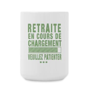 Retraite En Cours De Chargement Cadeau Retraite - Grande tasse 440 ml - blanc - Devant