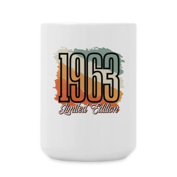 1963 Year of birth Birthday Year of construction Vintage Retro - Large Mug 440 ml - white - Front