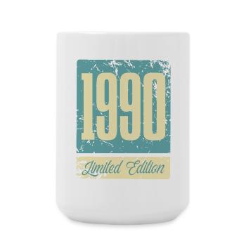 1990 Born Birthday Year of birth - Large Mug 440 ml - white - Front