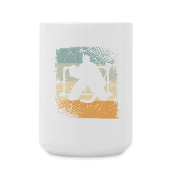 Hockey sur glace - Grande tasse 440 ml - blanc - Devant