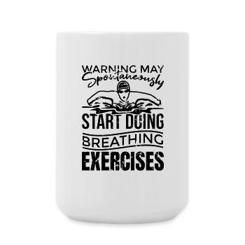 Competitive swimmers - Large Mug 440 ml - white - Front