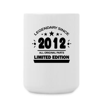 Baujahr 2012 Spruch - Große Tasse 440 ml - Weiß - Vorne