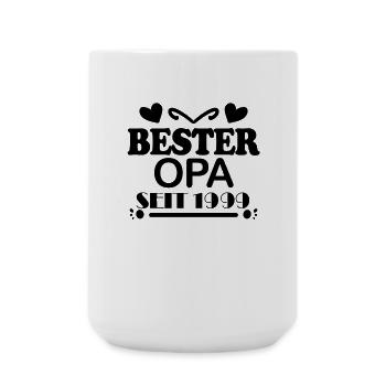 Bester Opa seit 1999 - Große Tasse 440 ml - Weiß - Vorne