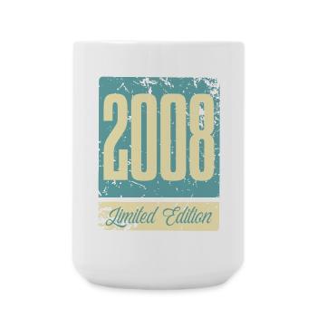 2008 Born Birthday Year of birth - Large Mug 440 ml - white - Front