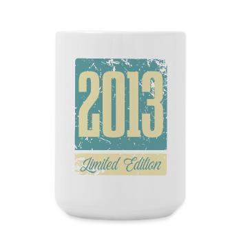 2013 Born Birthday Year of birth - Large Mug 440 ml - white - Front