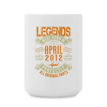 2012 Légende de l’anniversaire d’avril - Grande tasse 440 ml - blanc - Devant