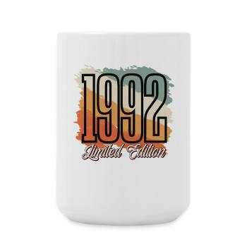 1992 Année de naissance Anniversaire Année de construction Vintage Rétro - Grande tasse 440 ml - blanc - Devant