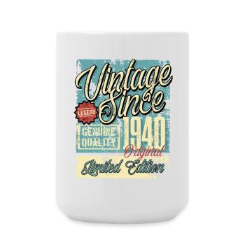 1940 Birthday vintage vintage retro legend - Large Mug 440 ml - white - Front