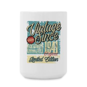 1941 Geburtstag Jahrgang Vintage Retro Legende - Große Tasse 440 ml - Weiß - Vorne