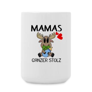 Baby Geburt Schwanger Babyspruch Sprüche - Große Tasse 440 ml - Weiß - Vorne