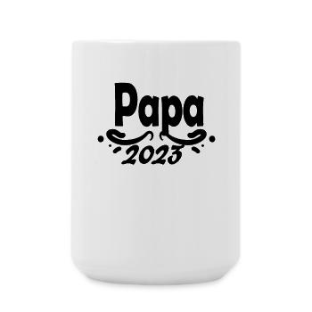 Vater 2023 - Papa 2023 Geschenk - Große Tasse 440 ml - Weiß - Vorne