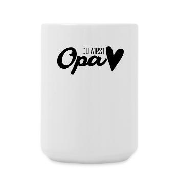 Opa - Opa werden - Bald Opa - Große Tasse 440 ml - Weiß - Vorne