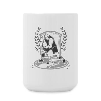 Hockey sur glace ITeam - Grande tasse 440 ml - blanc - Devant