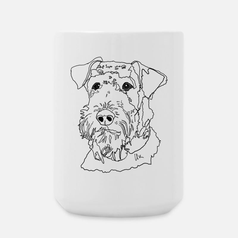 Airedale Terrier - Large Mug 440 ml - white