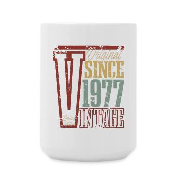 1977 Anniversaire Année de naissance Année de construction Vintage Rétro - Grande tasse 440 ml - blanc - Devant