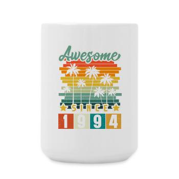 1994 Born Birthday Year of birth vintage - Large Mug 440 ml - white - Front