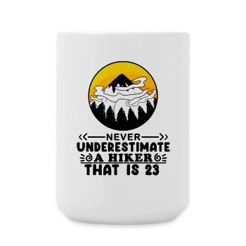 23e anniversaire Mountains Mountain Summit - 23 ans - Grande tasse 440 ml - blanc - Devant