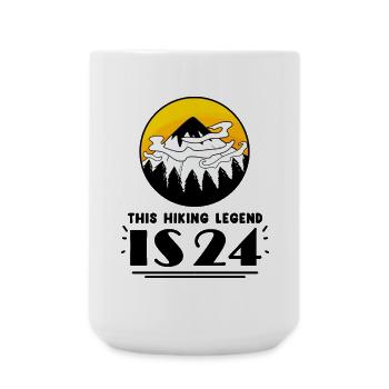 24. Geburtstag Berge 24 Jahre alt Berg Wandern - Große Tasse 440 ml - Weiß - Vorne