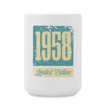 1958 Anniversaire de naissance Année de naissance - Grande tasse 440 ml - blanc - Devant