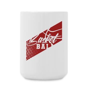 Basketball basketball players - Large Mug 440 ml - white - Front
