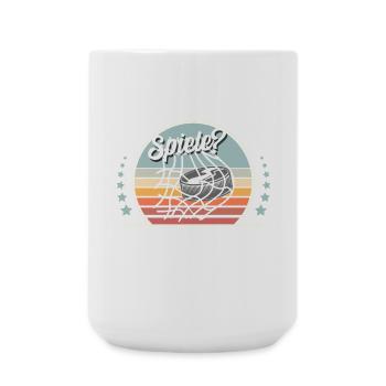 Eishockey  - Große Tasse 440 ml - Weiß - Vorne