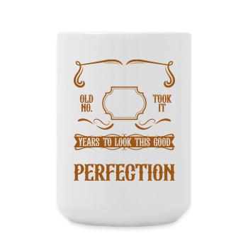 77e anniversaire Vintage Rétro - Grande tasse 440 ml - blanc - Devant