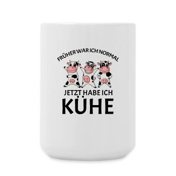 Kuh Kühe Rind - Große Tasse 440 ml - Weiß - Vorne