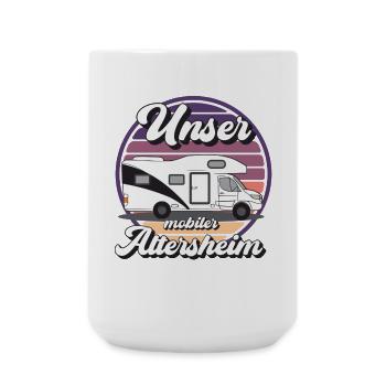CAMPING-CAR MOBILE DESIGN EXTÉRIEUR - Grande tasse 440 ml - blanc - Devant