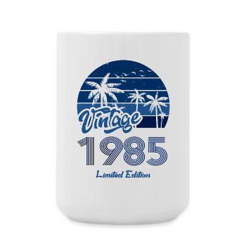 Jahrgang 1985 Limited Edition Blau - Große Tasse 440 ml - Weiß - Vorne