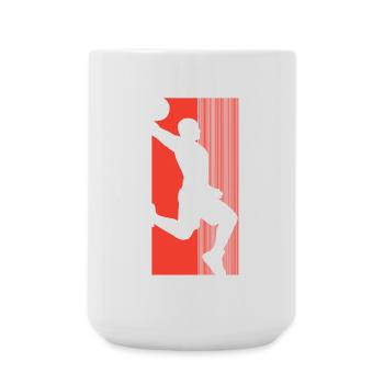 Basketball Basketballer - Große Tasse 440 ml - Weiß - Vorne