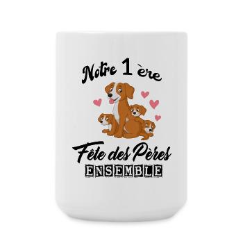Body bébé meilleur papa première fête des pères - Grande tasse 440 ml - blanc - Devant