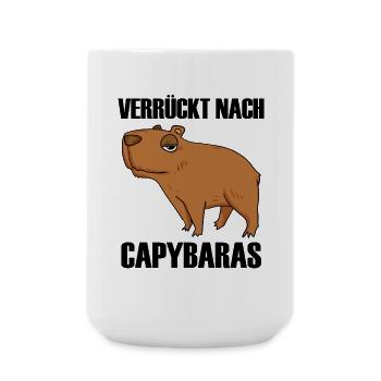 Capybara Wasserschwein Geschenk - Große Tasse 440 ml - Weiß - Vorne